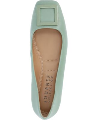 Women's Zimia Buckle Square Toe Ballet Flats