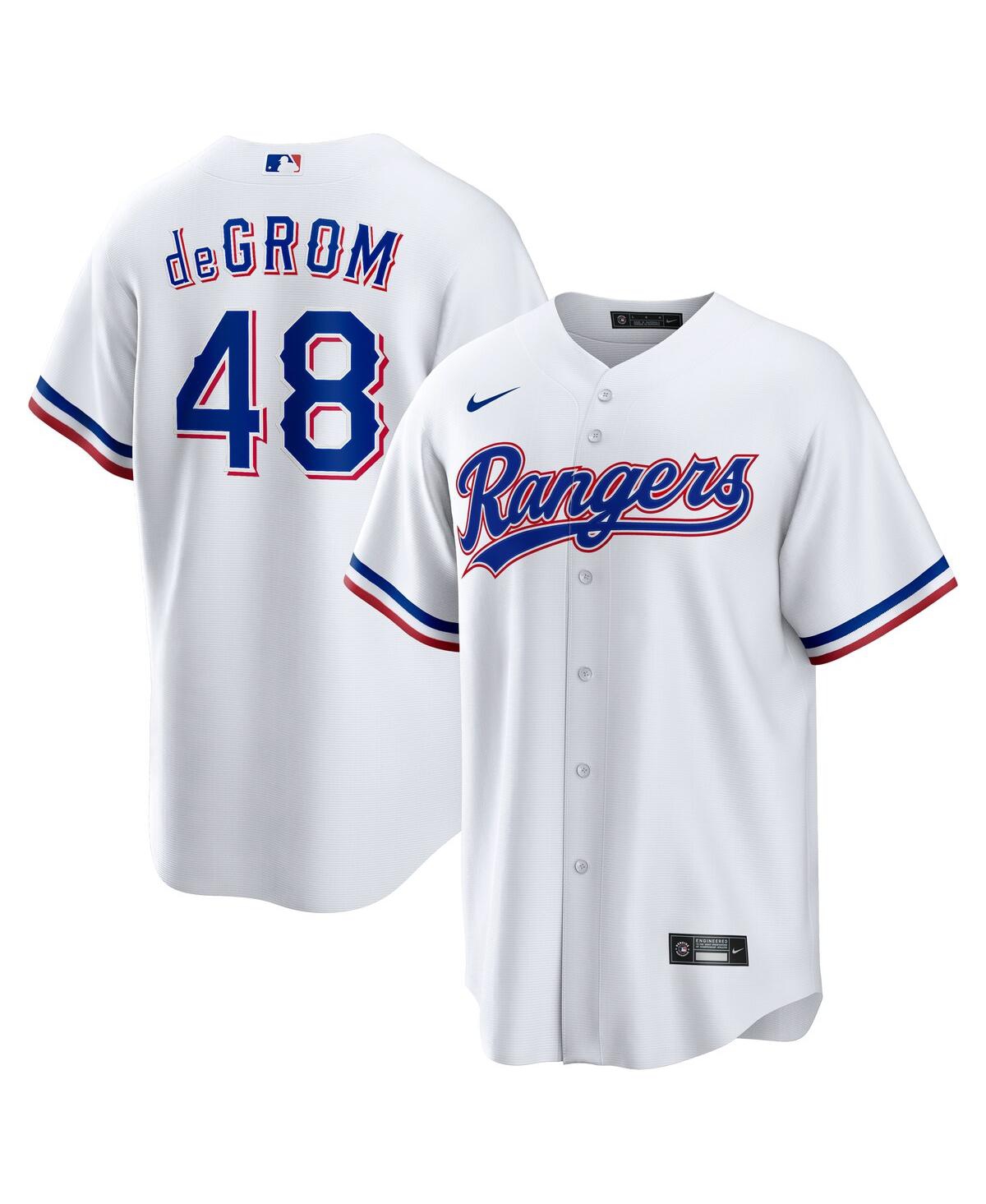 Men's Nike Jacob deGromTexas Rangers Home Replica Player Jersey - White