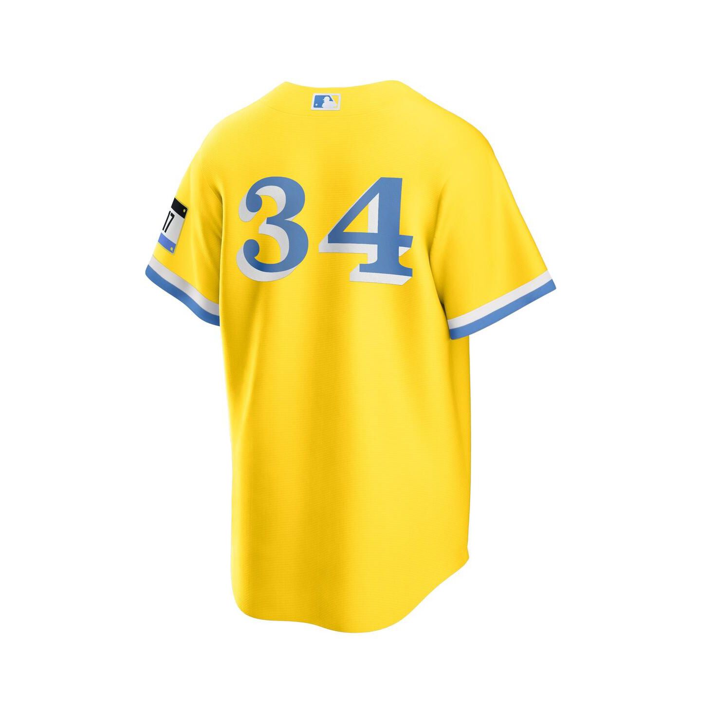 Мужской топ Nike David Ortiz Gold Boston Red Sox Retired Player City Connect Replica Jersey — фото 2