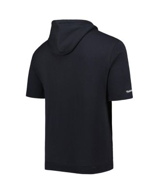 Men's Black Las Vegas Raiders Washed Short Sleeve Pullover Hoodie