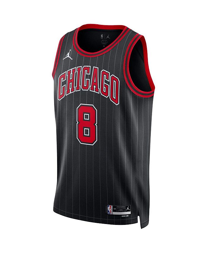 Jordan Men's Zach LaVine Black Chicago Bulls Replica Swingman Jersey ...