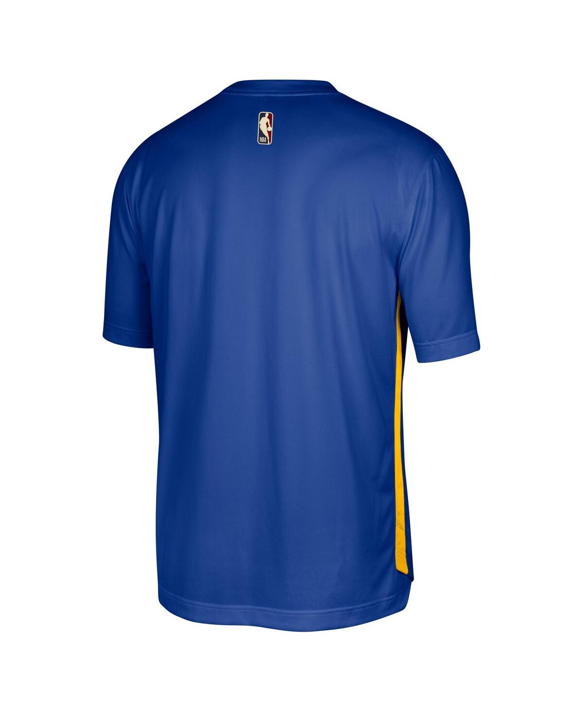 Men's NikeGolden State Warriors Hardwood Classics Pregame Warmup Shooting Performance T-shirt - Blue