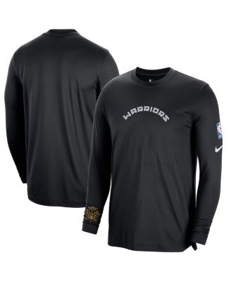 Nike Black Golden State Warriors 2022/23 City Edition Pregame Warmup Long Sleeve Shooting Shirt