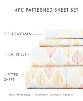 The Boho & Beyond Premium Ultra Soft Pattern 4-Pc. Sheet Set, Full