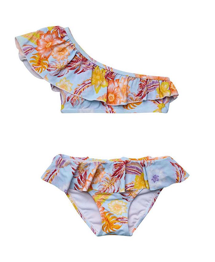 Snapper Rock ToddlerChild Girls Boho Tropical Sustainable One Shoulder