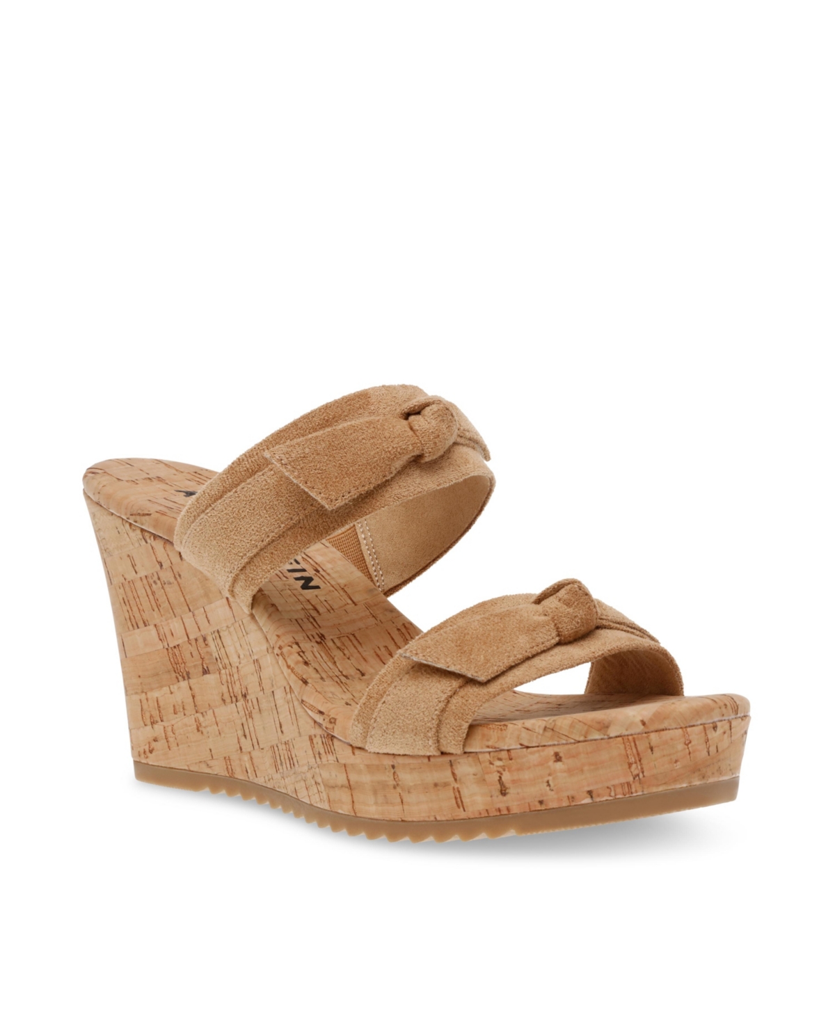 Anne Klein Wiona Wedge Sandal In Natural