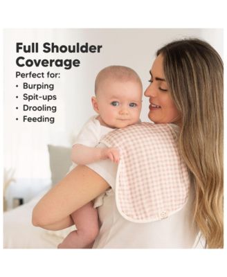 5pk Softe Muslin Burp Cloths for Baby Girls and Boys, Organic Burping Cloths for Babies, Baby Burp Clothes