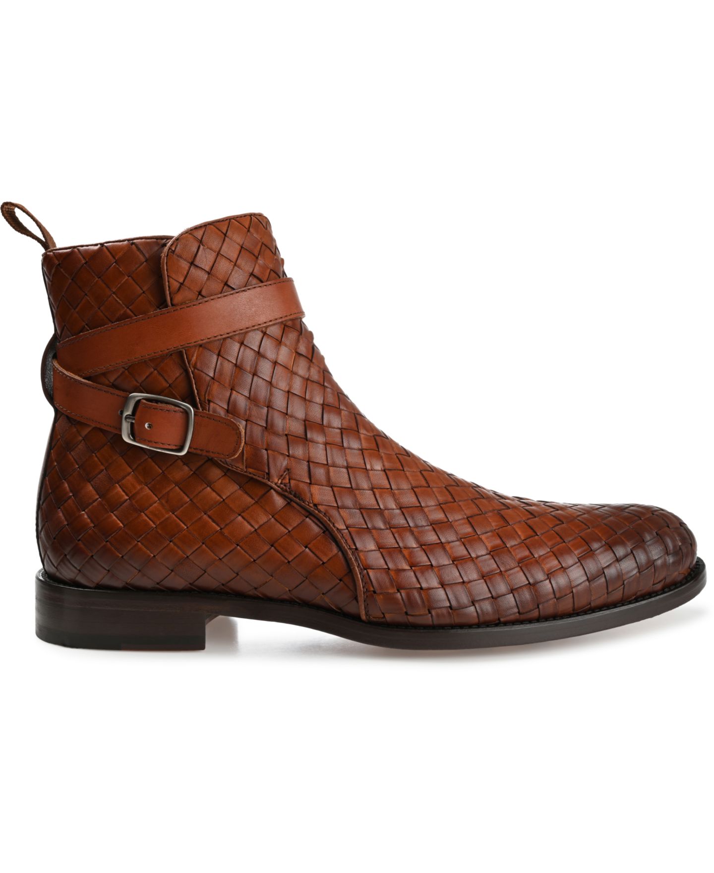 Мужские ботинки Taft Dylan Hand-Woven Leather Buckle Jodhpur, цвет: Коричневый — фото 2