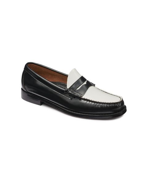 Мужские туфли G.H.BASS GH Bass Larson Weejuns® Loafer, цвет: Чёрный / Белый