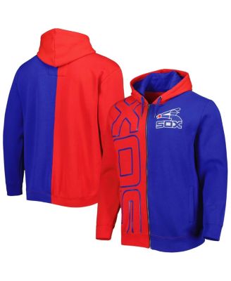 Men's Red, Navy Chicago White Sox Fleece Full-Zip Hoodie