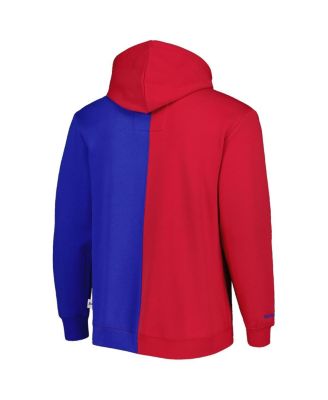 Men's Red, Royal Atlanta Braves Fleece Full-Zip Hoodie
