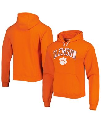 Men's Orange Clemson Tigers Arch Essential Fleece Pullover Hoodie