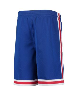 Big Boys and Girls Blue New Jersey Nets 1993 Hardwood Classics 75th Anniversary Swingman Shorts