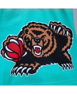 Men's Red, Teal Vancouver Grizzlies 1996/97 Hardwood Classics Fadeaway Reload 3.0 Swingman Shorts
