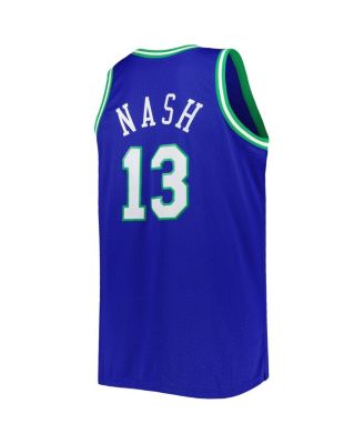 Men's Steve Nash Blue Dallas Mavericks Big and Tall Hardwood Classics 1998-99 Swingman Jersey