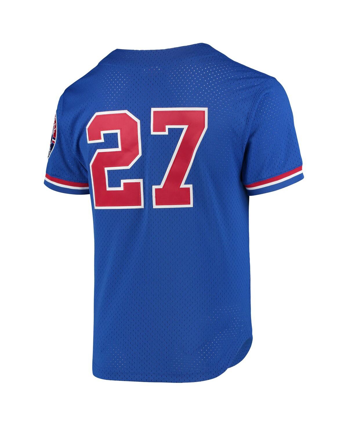 Men's Mitchell & Ness Vladimir GuerreroMontreal Expos 1997 Cooperstown Collection Mesh Batting Practice Jersey - Blue