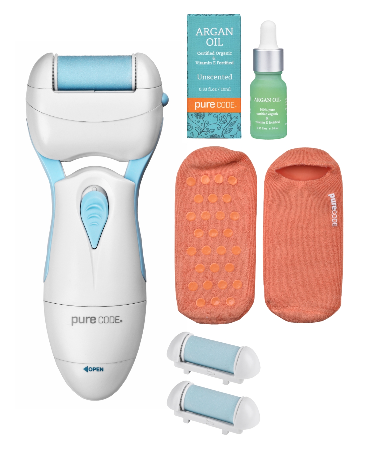 Purecode 3 Step Pedicare with Unscented Argan Oil Set, 4 Piece, Created For Macy's