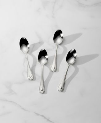 French Perle Teaspoons, Set of 4