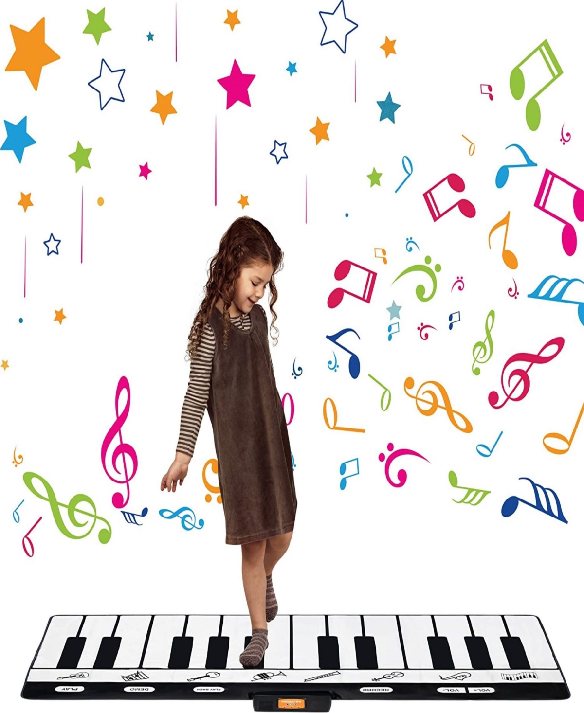Shop Play22 Keyboard Piano Playmat 71" In Multicolor