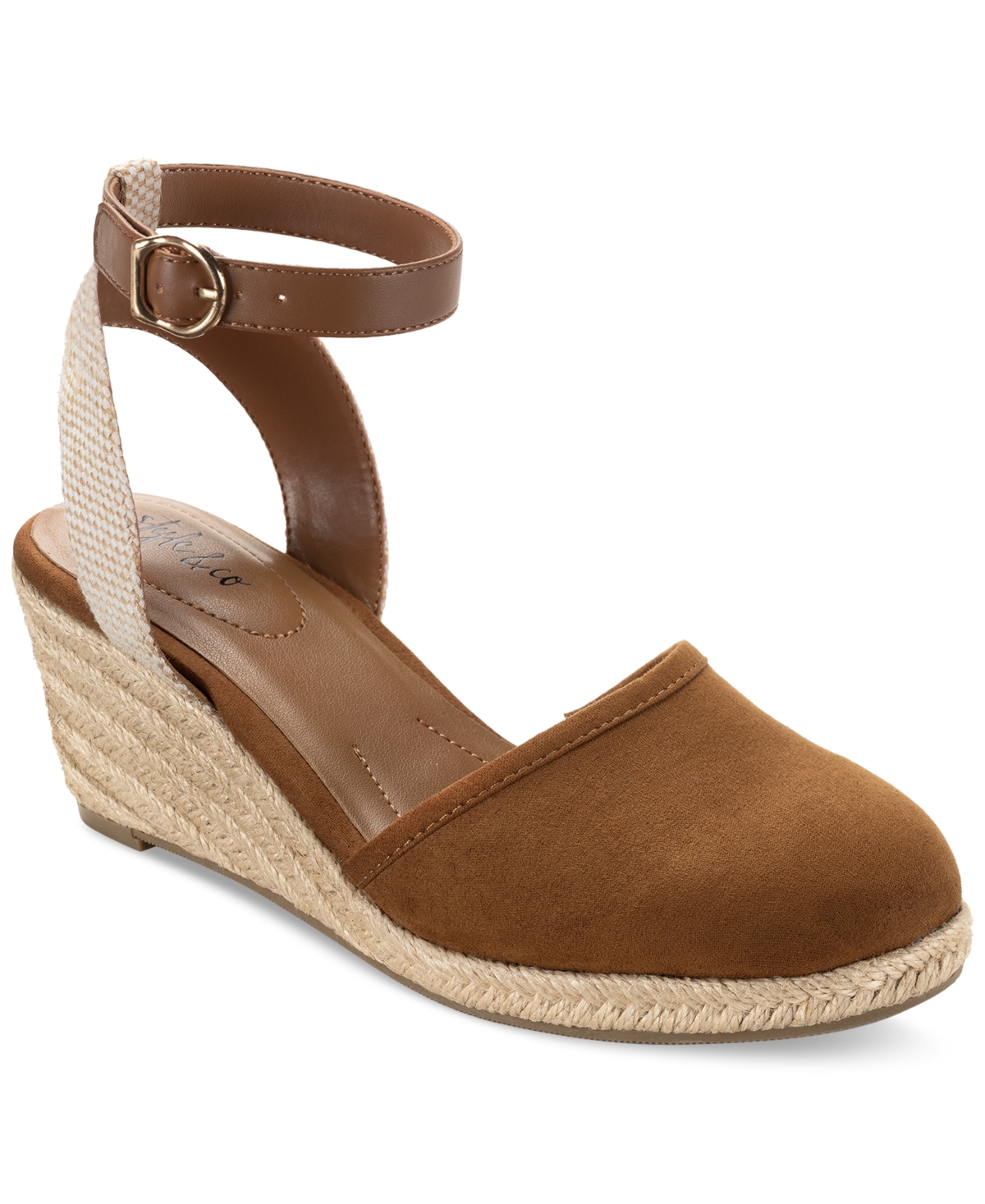 STYLE & CO MAILENA WEDGE ESPADRILLE SANDALS, CREATED FOR MACY'S