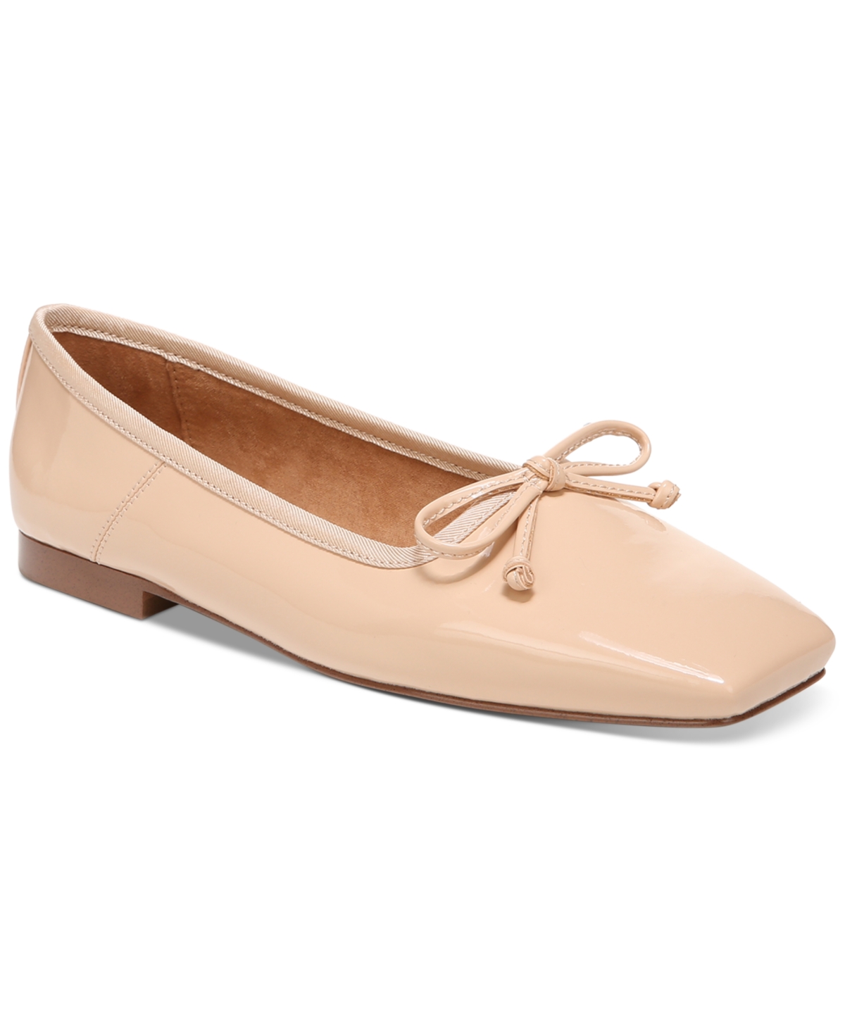 Circus Ny Teresa Square-toe Ballet Flats In Blonde Patent