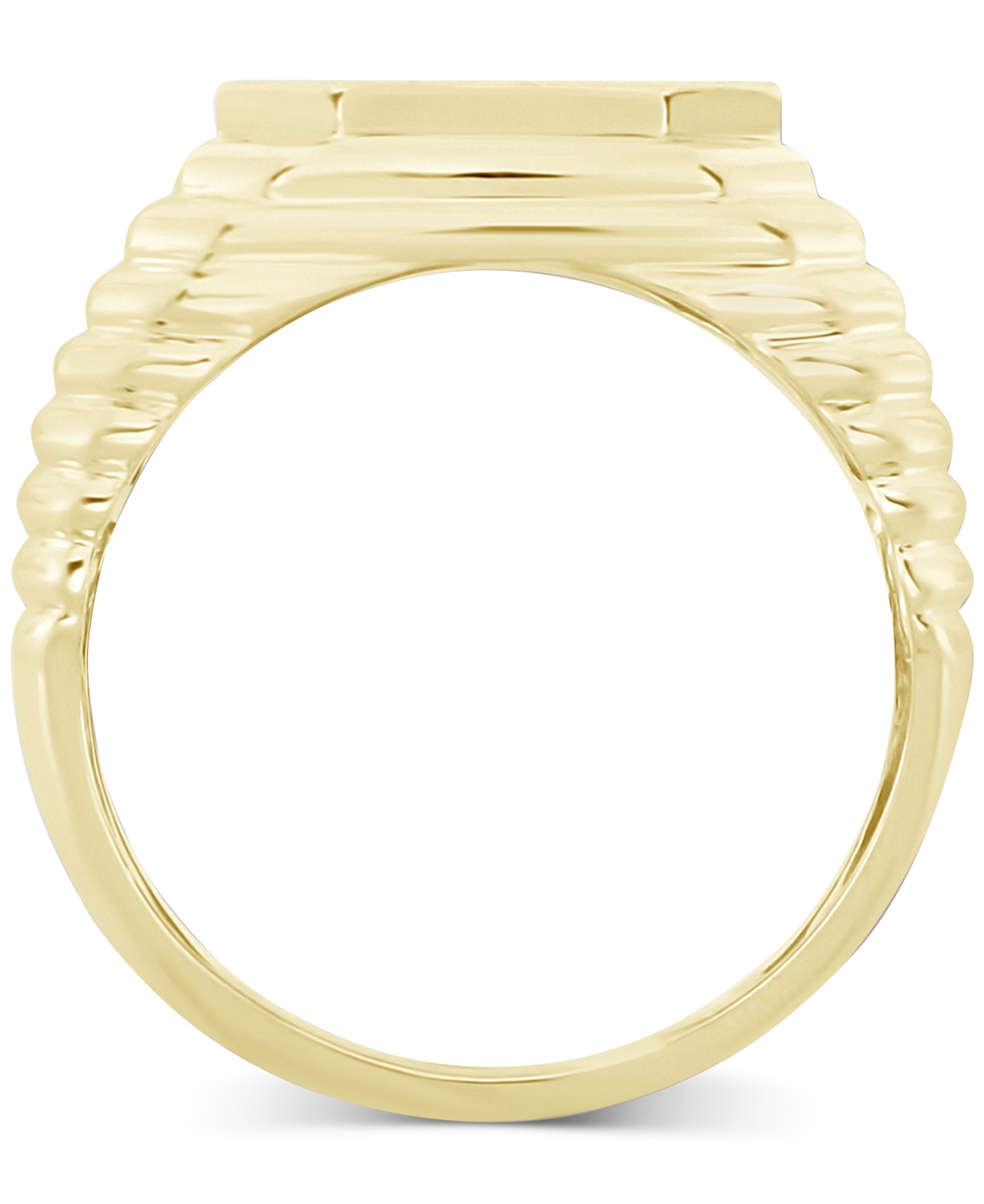 Men's Diamond Octagon Cluster Ring (1/4 ct. t.w.) in 10k Gold - 10K Yellow Gold