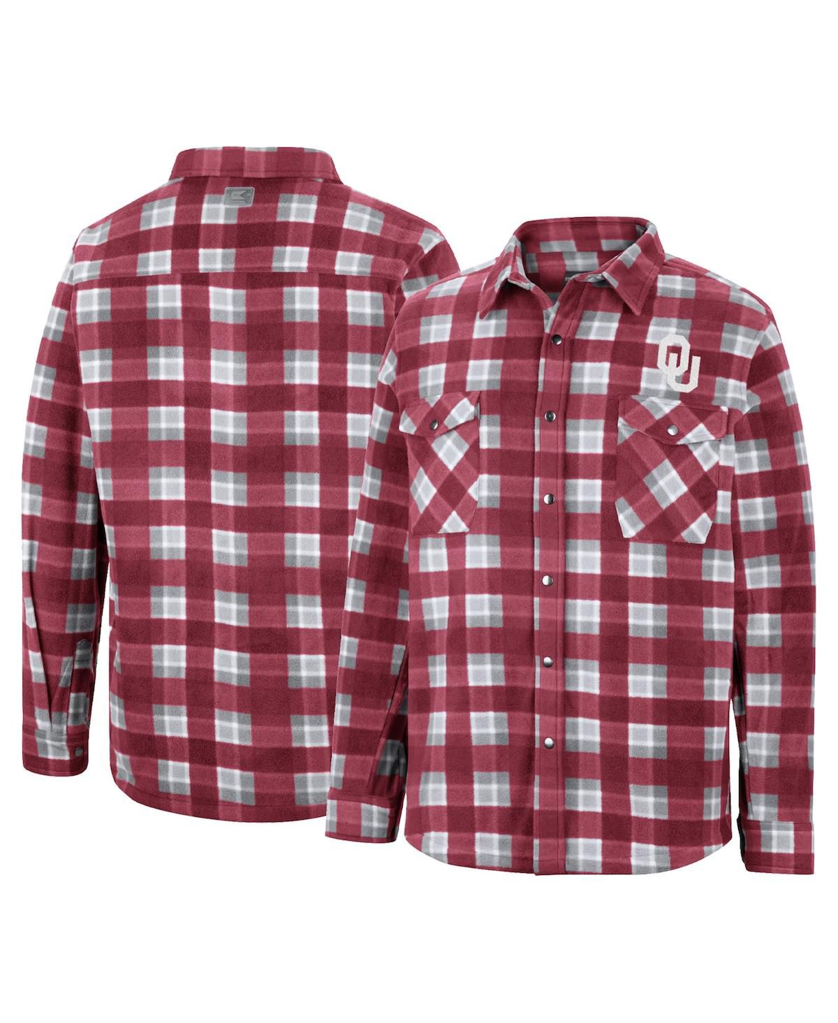 Мужская малиновая куртка Oklahoma Sooners Ellis на молнии