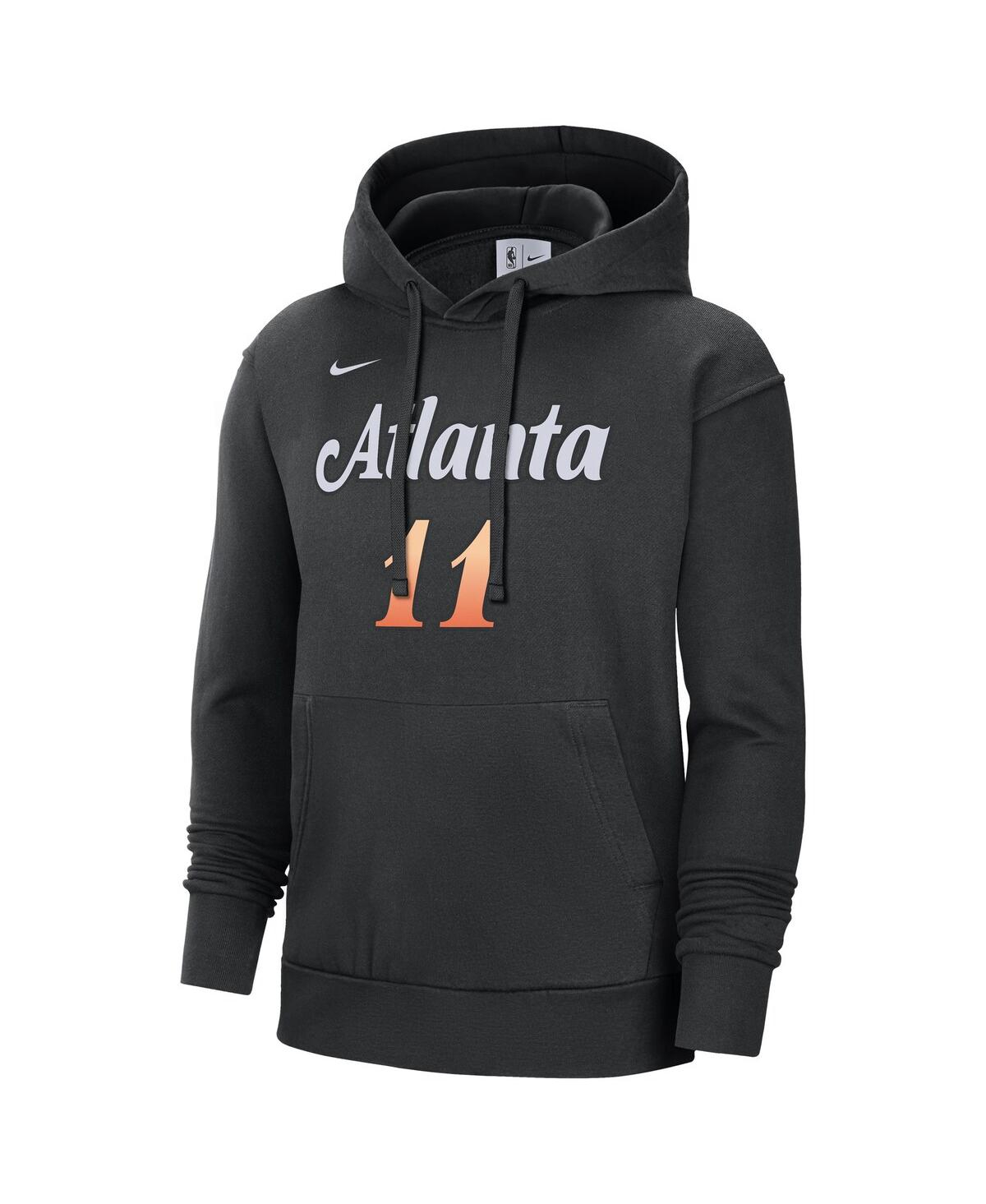 Shop Nike Men's  Trae Young Black Atlanta Hawks 2022/23 City Edition Name And Number Pullover Hoodie