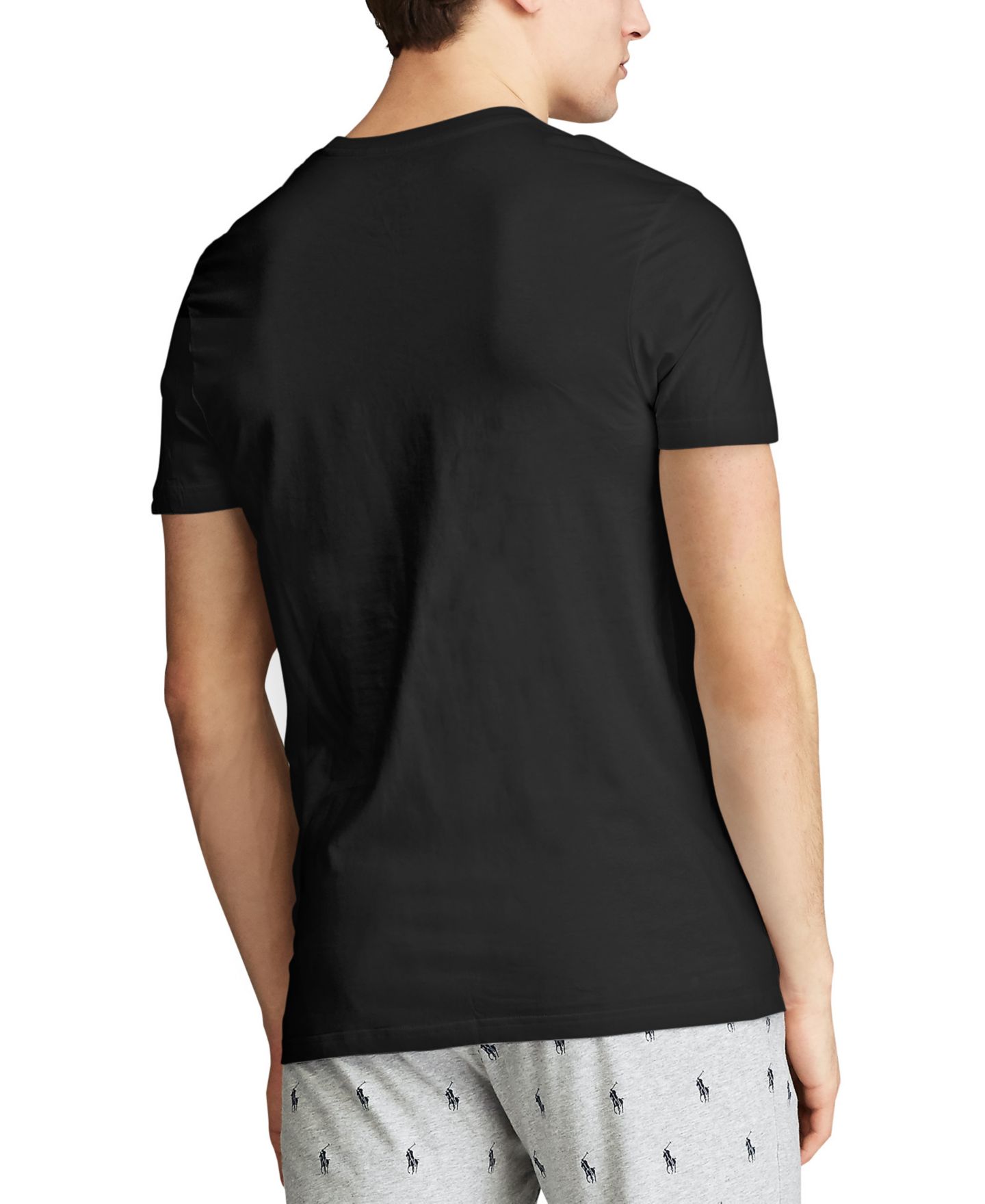 Мужские топы Polo Ralph Lauren 5-Pack Crew-Neck Undershirts, цвет: Чёрный — фото 3