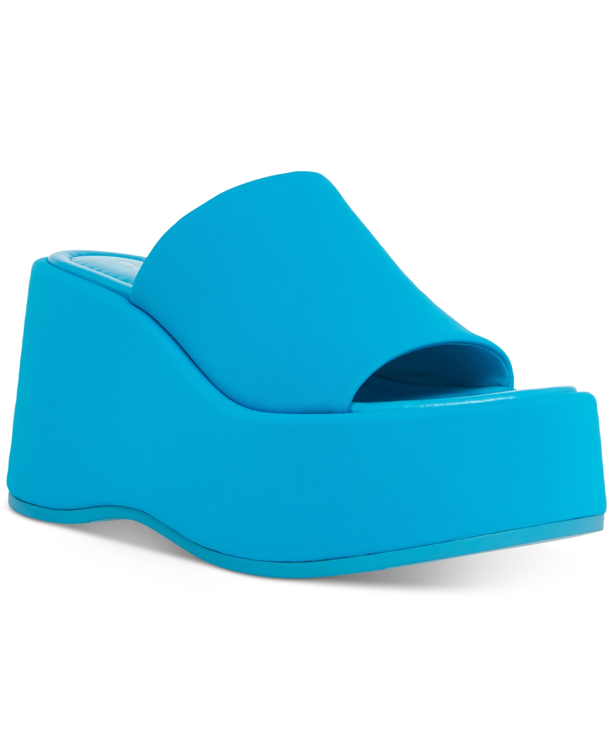 Madden Girl Nico Platform Wedge Sandals In Bright Blue