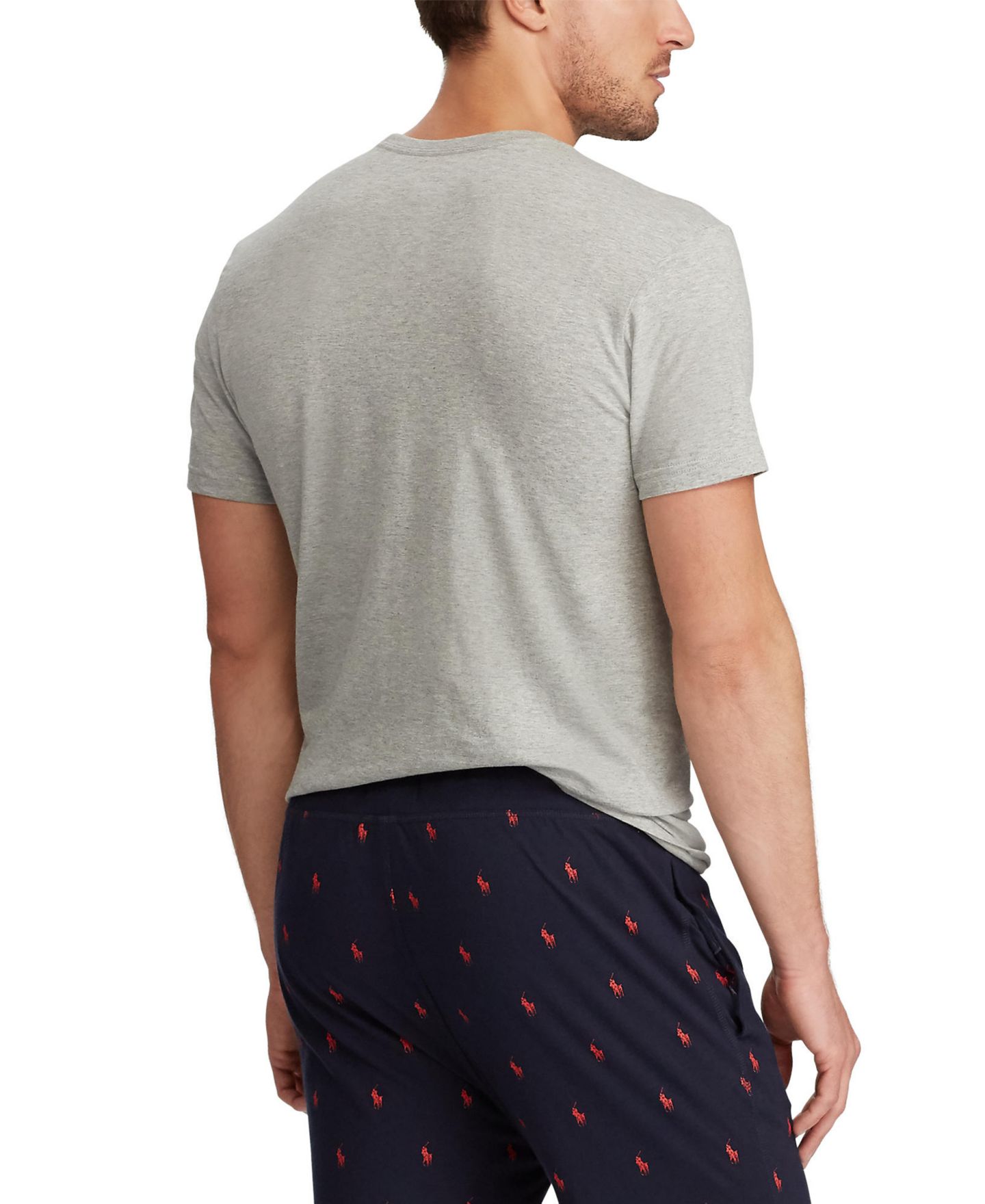 Мужские топы Polo Ralph Lauren 3-Pack Slim Fit Crewneck Undershirt, цвет: Синий / Тёмно-синий — фото 2