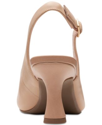 Clarks Kataleyna Pointed Toe Leather Slingback Pumps - Macy's
