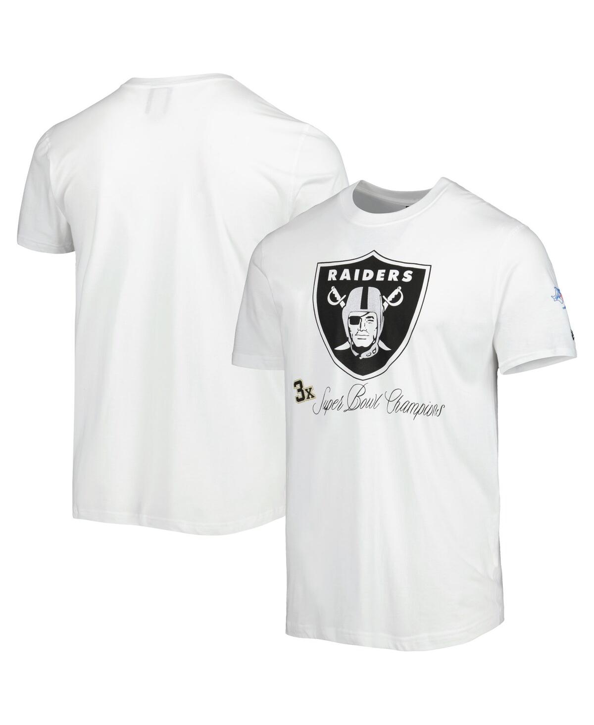 Shop New Era Men's  White Las Vegas Raiders Historic Champs T-shirt