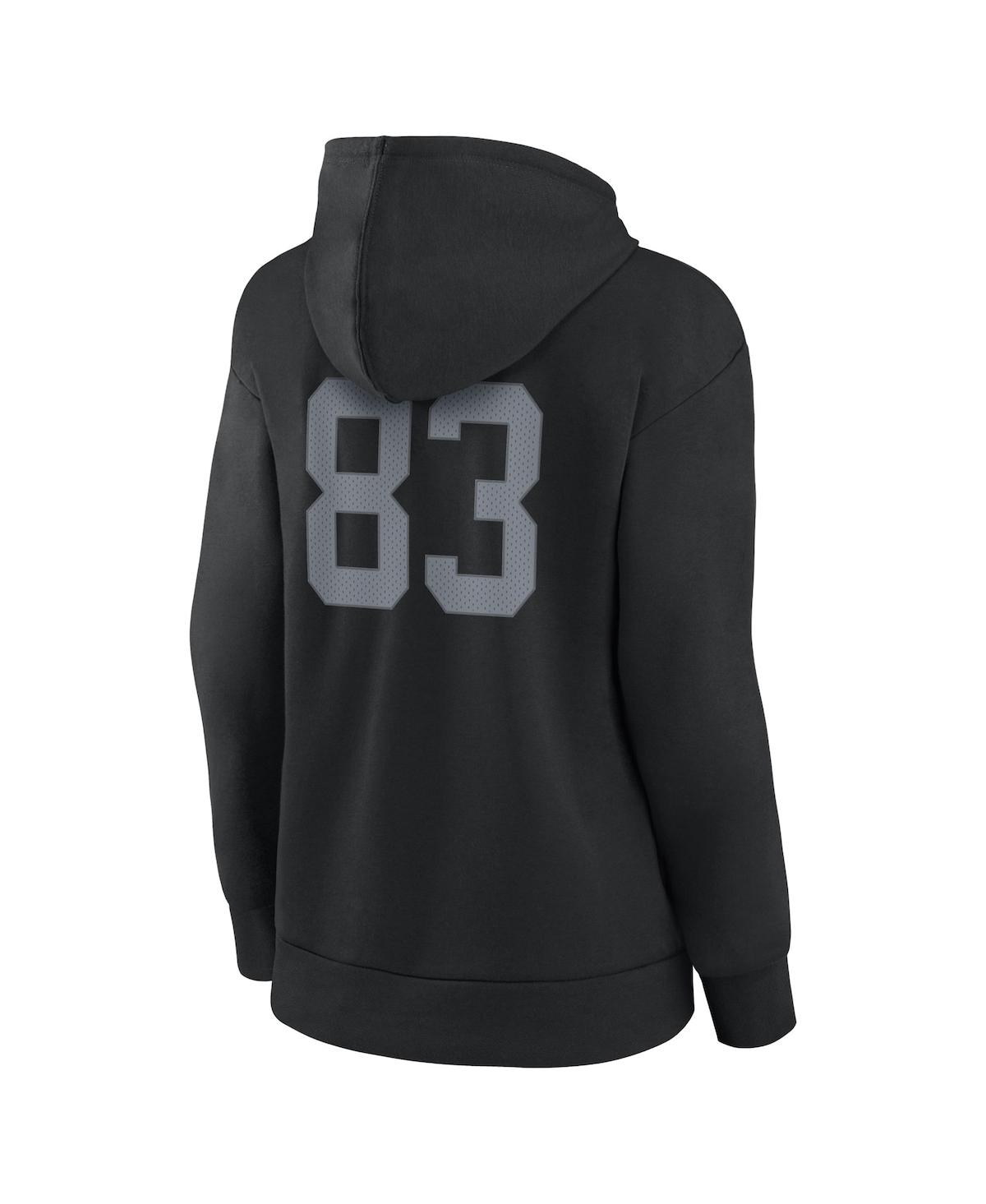 Fanatics Women's  Darren Waller Black Las Vegas Raiders Player Icon Name And Number Pullover Hoodie In Black