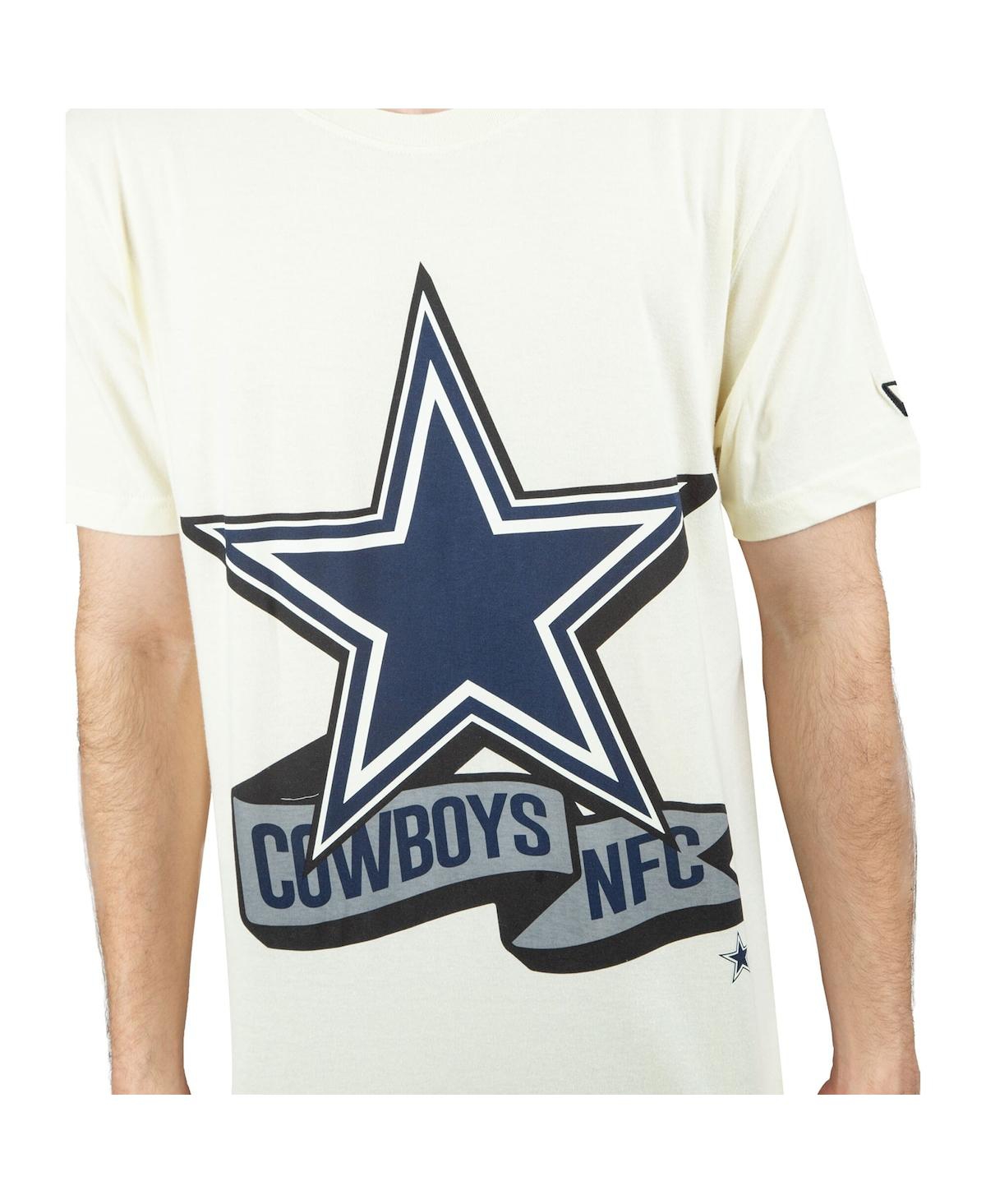 Shop New Era Men's  Cream Dallas Cowboys Chrome T-shirt