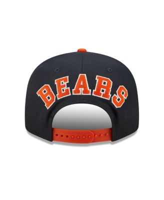 New Era Men's Navy, Orange Chicago Bears Flawless 9Fifty Snapback Hat ...