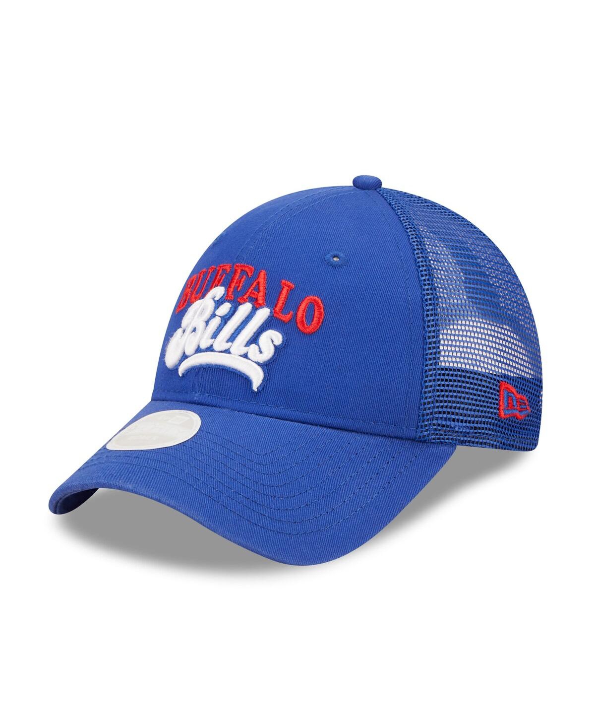 New Era Royal Buffalo Bills Team Trucker 9forty Snapback Hat In Royal