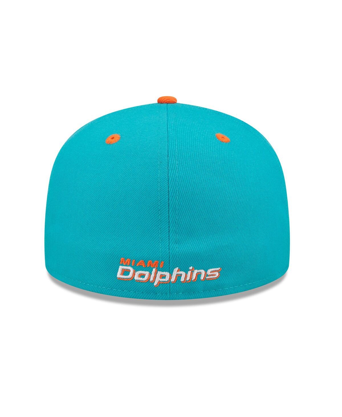 Men's New Era Orange Miami Dolphins Flipside 59FIFTY Fitted Hat - Orange