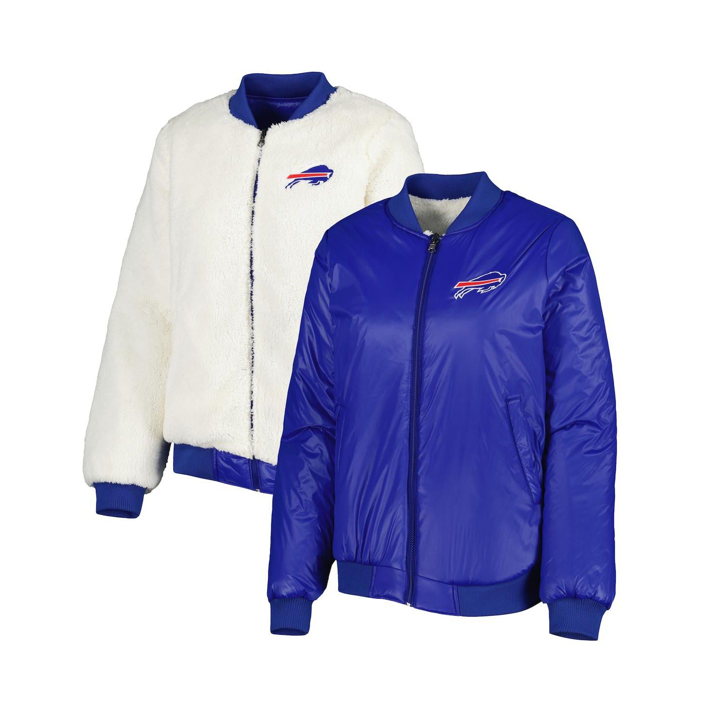 Женская куртка G-III 4Her by Carl Banks Oatmeal, Royal Buffalo Bills Switchback Reversible Full-Zip — фото 1