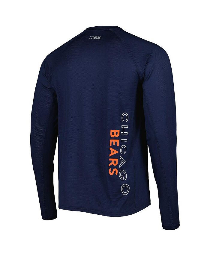 Msx By Michael Strahan Mens Navy Chicago Bears Interval Long Sleeve Raglan T Shirt Macys 