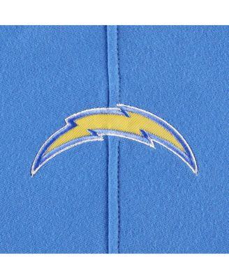 Men's Los Angeles Chargers Heather Gray Gridiron Lace-Up Pullover Hoodie