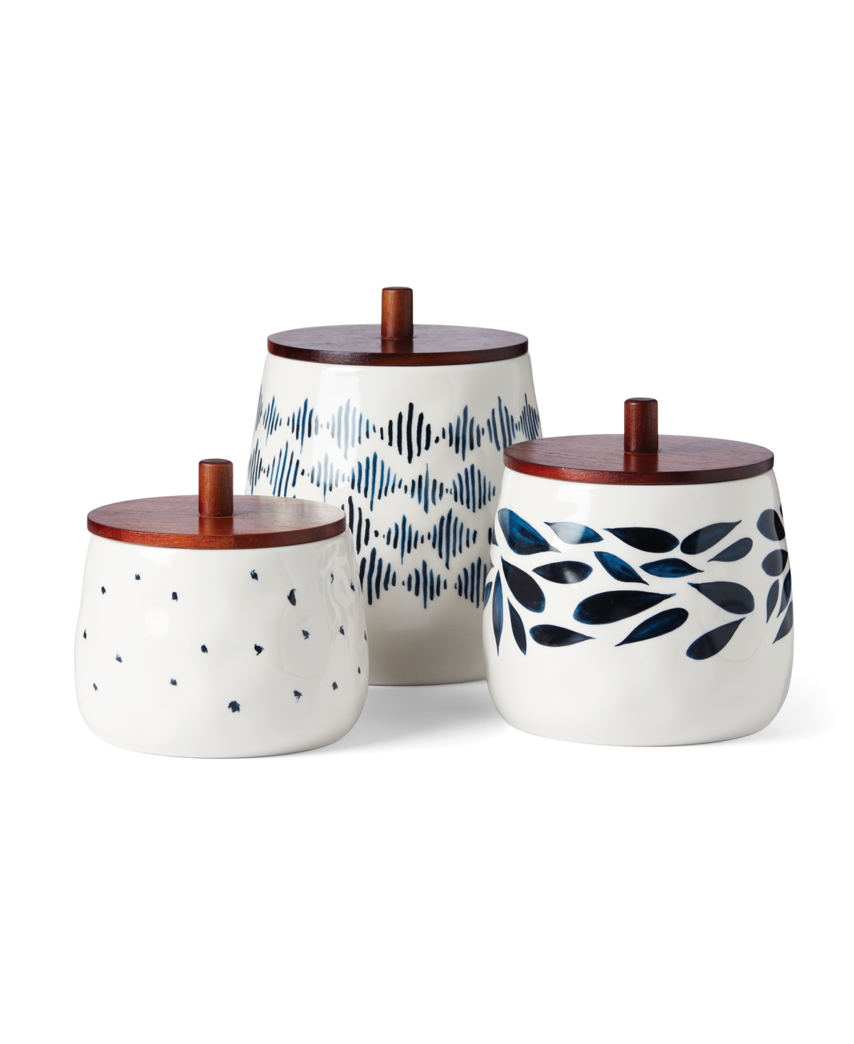 Lenox Blue Bay 3-piece Canister Set In White