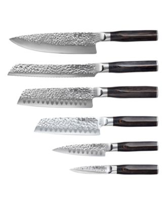 Damashiro Emperor Shi Knife Block Set, 7 Piece