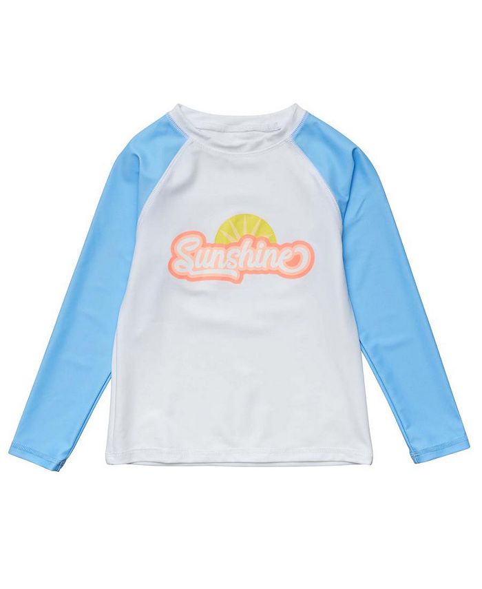 Snapper Rock Toddler|Child Girls Sunshine LS Rash Top - Macy's