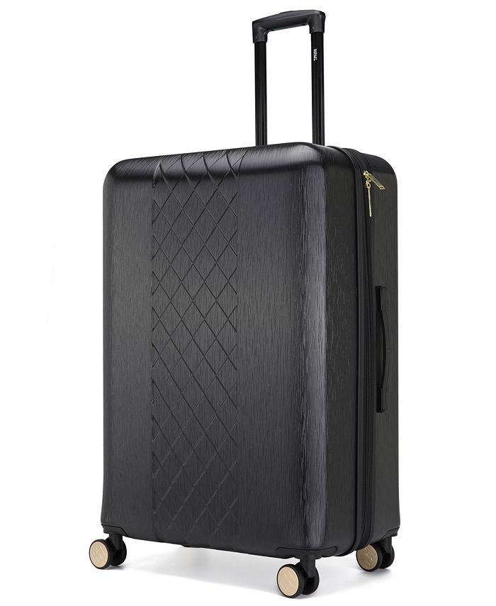 Badgley Mischka Diamond 3 Piece Expandable Luggage Set - Macy's