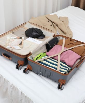 Collins 3 Piece Expandable Retro Spinner Luggage Set