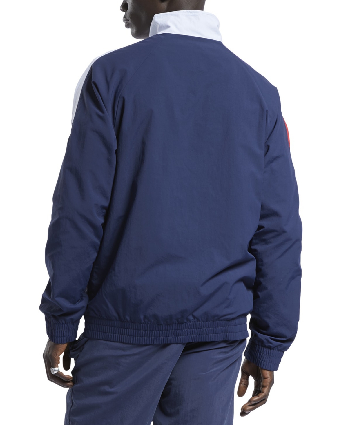 Reebok Men's Classics Vector Regular-Fit Logo Colorblocked Full-Zip Track Jacket -/ Red / White