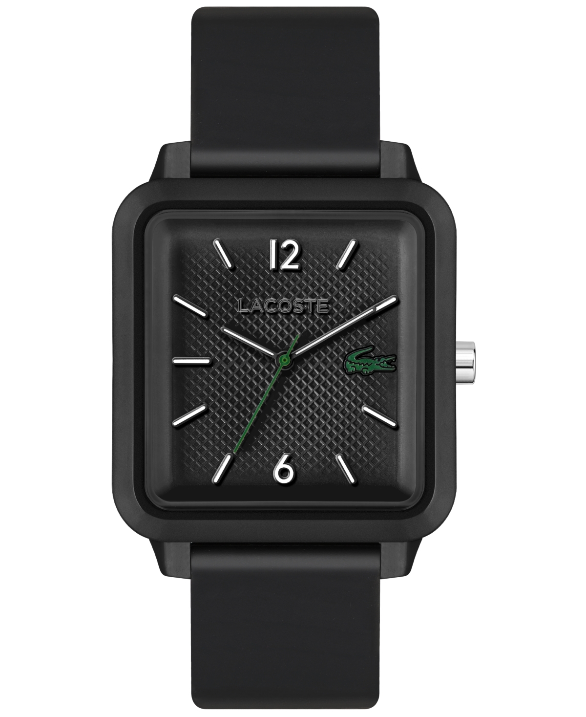 Lacoste .12.12 Studio 3 Hands | Size Black - One Silicone Watch ModeSens