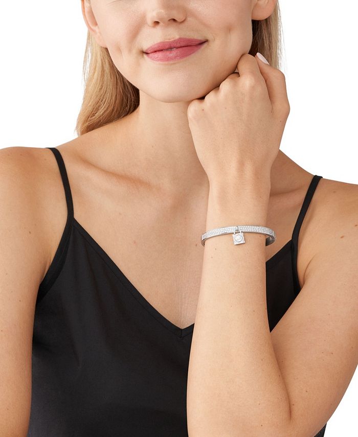 Michael kors logo lock charm bracelet top