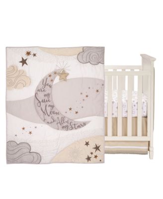 Baby Goodnight Moon 3-Piece Celestial Nursery Crib Bedding Set